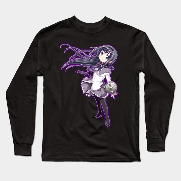 Homura Akemi - Only You edit. II Long Sleeve T-Shirt by YueGraphicDesign